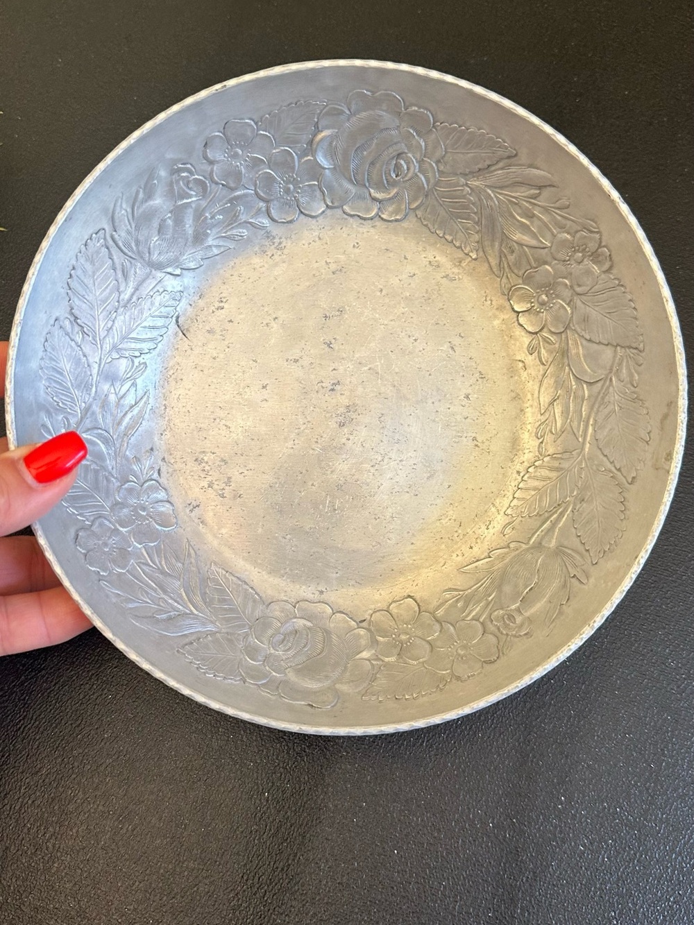 Everlast Forged Aluminum 1015 Floral Pattern Flower Print Bowl 7.5”